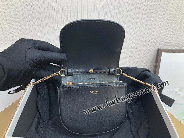 Celine專櫃2023新款鏈條單肩斜挎小包 10G453 賽琳16系列新款馬鞍包 sldj2278